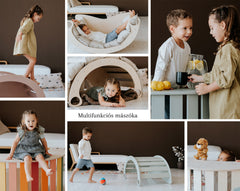 Multifunkciós hinta natúr színben