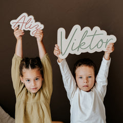 Egyedi fa névtábla